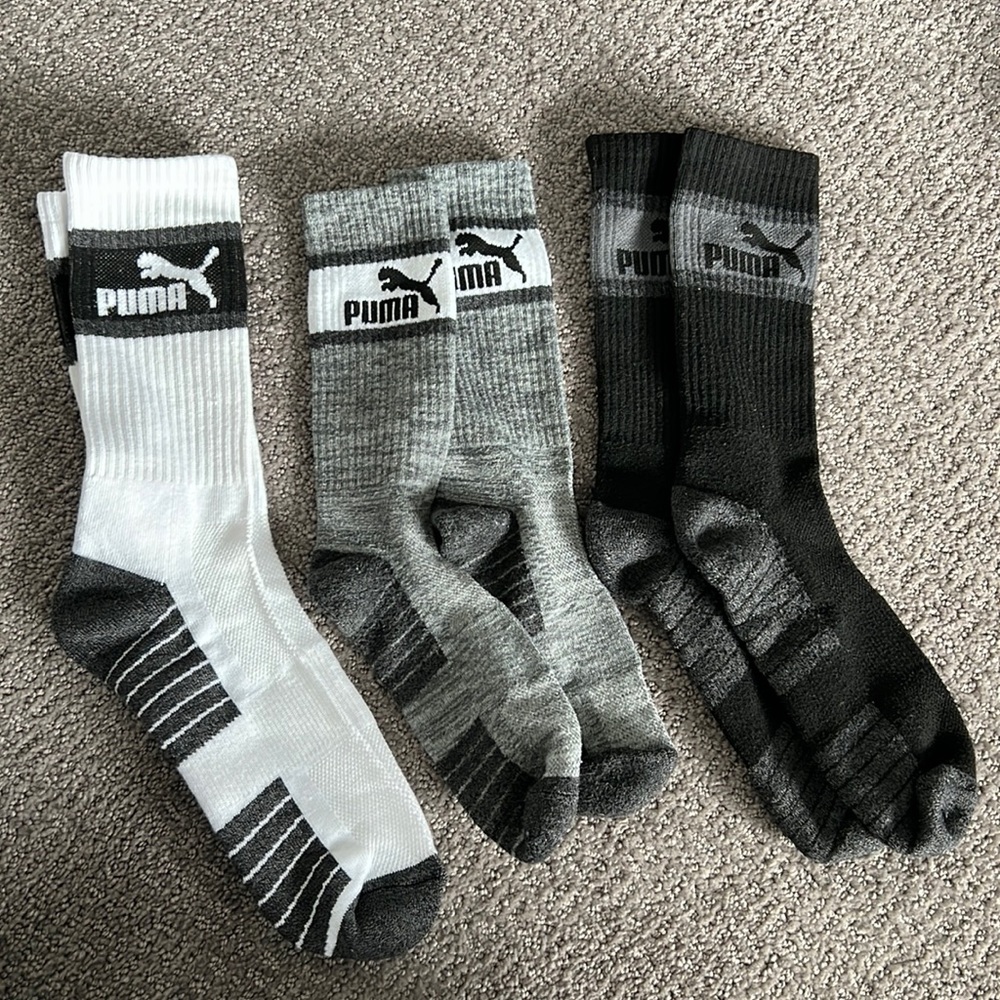 Three Pairs of Puma Socks